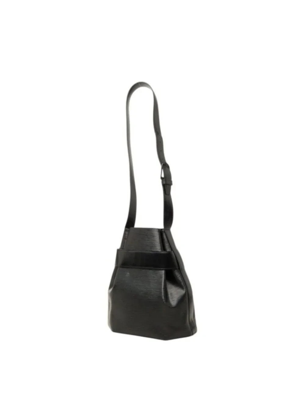 Louis Vuitton Epi Sac Depaul PM Shoulder Bag Noir Black Leather